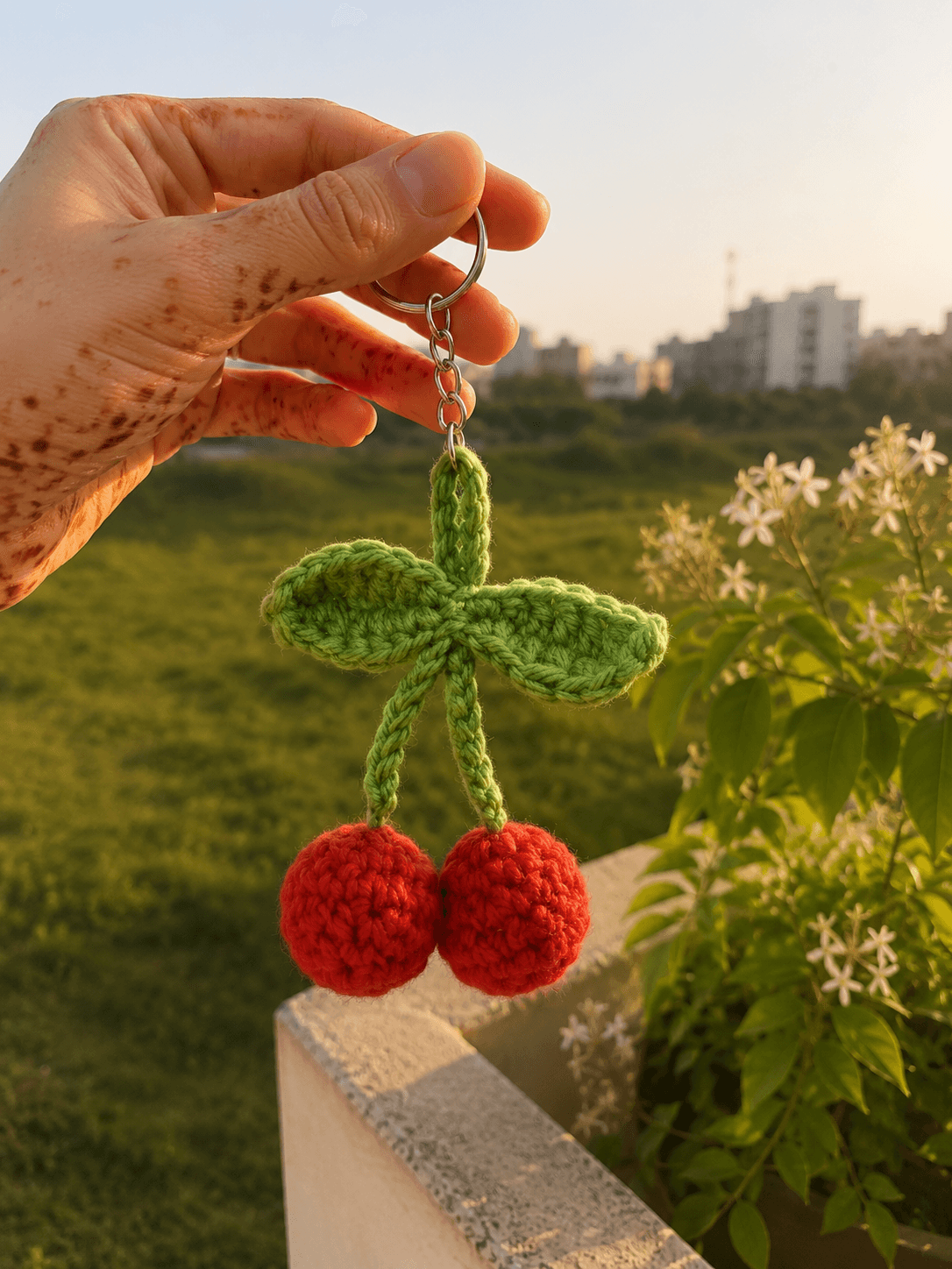 Cherry 🍒 keychain view 1