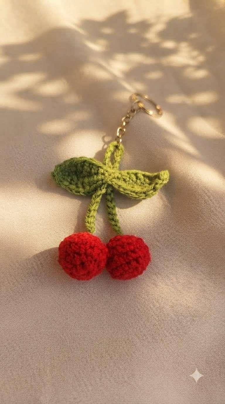 Cherry 🍒 keychain view 2
