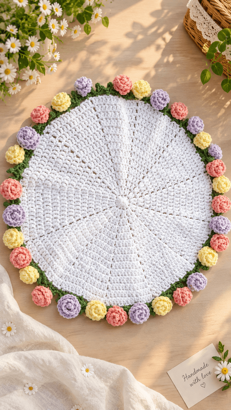 Roses bouquet blanket