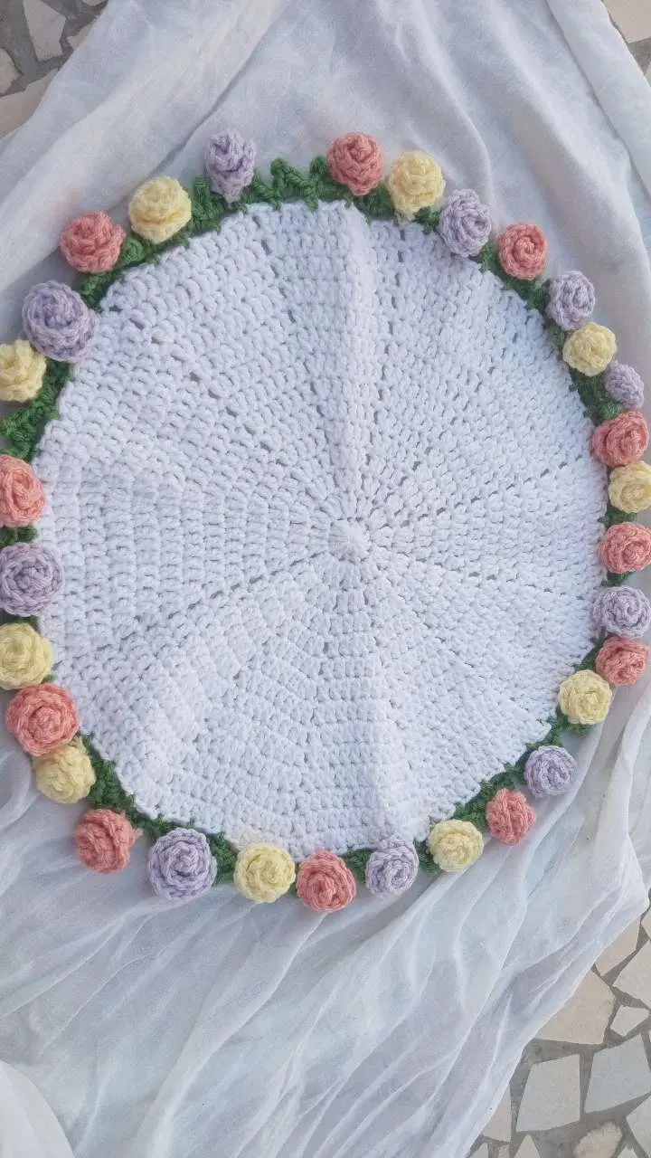 Roses bouquet blanket view 3