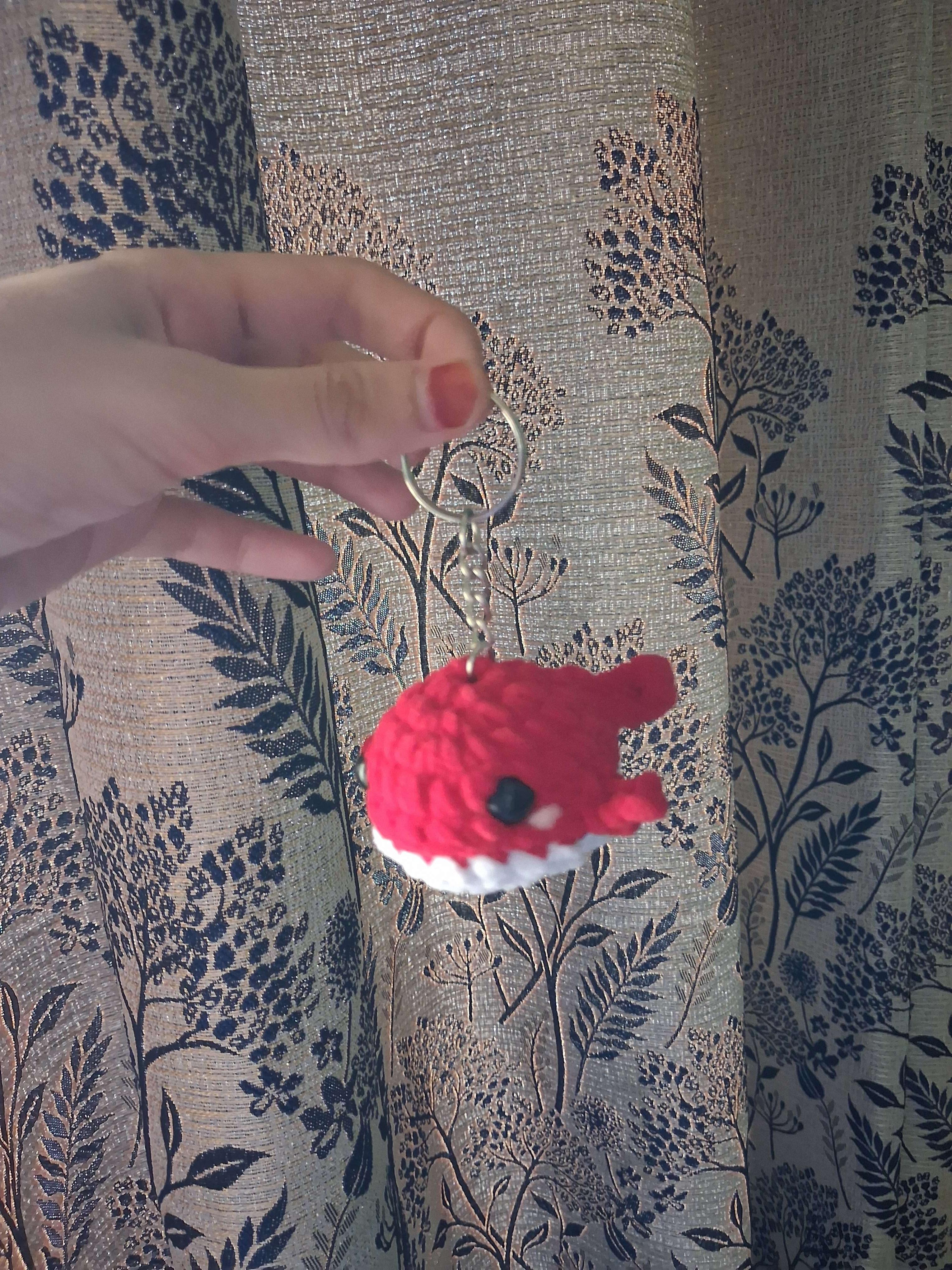 Whale keychain view 3
