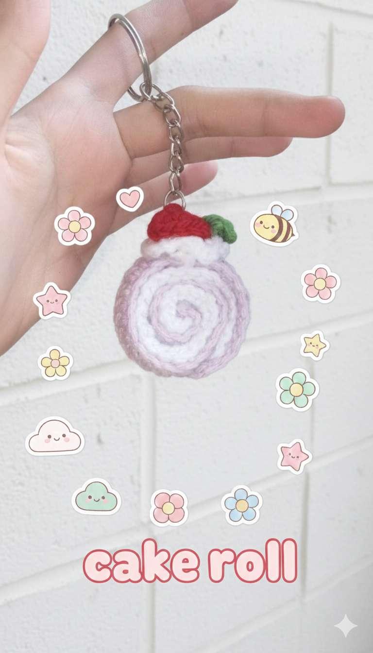 Roll Cake keychain